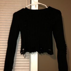 distressed sweater from Forever21